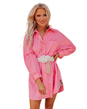 Azura Exchange Long Sleeve Oversized Tunic Shirt - L