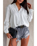 Azura Exchange Textured Basic Shirt - S