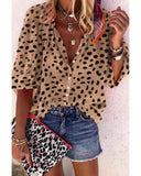 Azura Exchange Leopard Print Casual Shirt - L