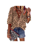 Azura Exchange Leopard Print Casual Shirt - L
