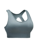 Azura Exchange Hollow-out Ribbed Racerback Yoga Camisole - L