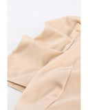 Azura Exchange Knotted High Waist Short Sleeve Jumpsuit - L