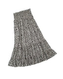 Azura Exchange High Waist Frill Tiered Maxi Skirt - S