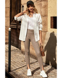 Azura Exchange Rib Knit High Waist Slit Leggings - M