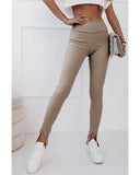 Azura Exchange Rib Knit High Waist Slit Leggings - XL