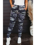 Azura Exchange Elastic Waist Camo Print Joggers - M