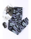 Azura Exchange Elastic Waist Camo Print Joggers - M