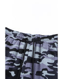 Azura Exchange Elastic Waist Camo Print Joggers - M