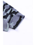 Azura Exchange Elastic Waist Camo Print Joggers - M