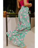 Azura Exchange Flowy Paisley Print Wide Leg Pants - M