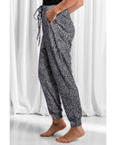 Azura Exchange Drawstring Lounge Jogger Pants with Animal Spots - S