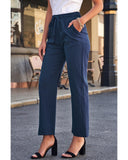 Azura Exchange Elastic Waist Drawstring Pants with Pockets - M