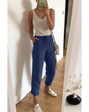 Azura Exchange Elastic Waist Drawstring Pants with Pockets - XL