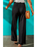 Azura Exchange Side Slit Wide Leg Pants - M