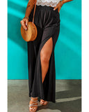 Azura Exchange Side Slit Wide Leg Pants - M