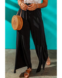 Azura Exchange Side Slit Wide Leg Pants - M