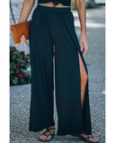 Azura Exchange Side Slit Wide Leg Pants - S