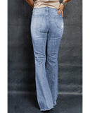 Azura Exchange Flare Jeans - Dark Wash Mid Rise - 16 US