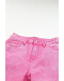 Azura Exchange Button Casual Jeans with Mid-Waist Pockets - 8 US