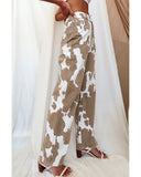 Azura Exchange Cow Spot Print Pocketed Jeans - 14 US