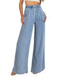 Azura Exchange Wide Leg Tencel Denim Pants - 14 US