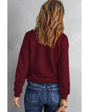 Azura Exchange Quilted Patch Half Zipper Sweatshirt - XL