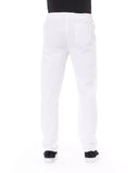 Drawstring Chino Trousers with Side and Back Pockets - W40 US