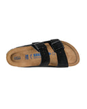 Suede Footbed Sandals with Adjustable Buckles - 41 EU