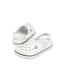 White Clog Sandals with Heel Straps and Ventilation Ports - 14 US