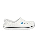 White Clog Sandals with Heel Straps and Ventilation Ports - 15 US