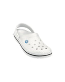 White Clog Sandals with Heel Straps and Ventilation Ports - 15 US