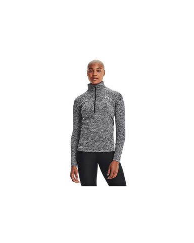 Womens Half Zip Twist Tee - S