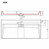 1000*460 mm 2021 new counter top artificial stone wash basin bathroom modern design