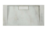 2021 Hand Crafted Marble Nature stone wash basin Carrara White wall hung 600*300*60 mm