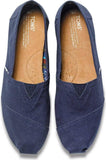 TOMS Mens Canvas Espadrilles Alpargata Shoes Slip On Classic - Navy