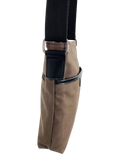 FIB Byron Canvas Sling Bag Shoulder Travel - Brown
