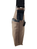 FIB Byron Canvas Sling Bag Shoulder Travel - Brown