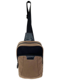 FIB Byron Sling Backpack Bag Travel w/ Single Adjustable Strap - Brown