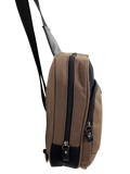 FIB Byron Sling Backpack Bag Travel w/ Single Adjustable Strap - Brown