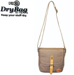 FIB Water Resistant Small Messenger Canvas Bag Shoulder Travel - Sand
