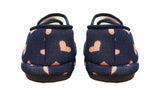ARCHLINE Orthotic Plus Slippers Closed Scuffs Pain Relief Moccasins - Navy Hearts - EU 36