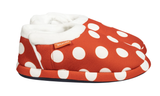 ARCHLINE Orthotic Slippers CLOSED Back Scuffs Moccasins Pain Relief - Red Polka Dots - EUR 43 (Womens 12 US)