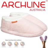 ARCHLINE Orthotic Slippers Closed Scuffs Pain Relief Moccasins - Pink - EUR 36