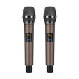 HRIDZ Stereo Audio Mixer Build-in UHF Wireless Mics 4 Channels Mixing Console