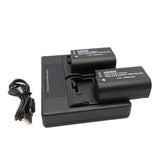Hridz BLK22 Battery x2 with Dual charger for Panasonic DMW-BLK22 LUMIX DSLR