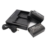 Hridz BLK22 Battery x2 with Dual charger for Panasonic DMW-BLK22 LUMIX DSLR