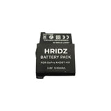 Hridz AHDBT-401 for GoPro Hero 4 Battery and Charger for BLACK or SILVER