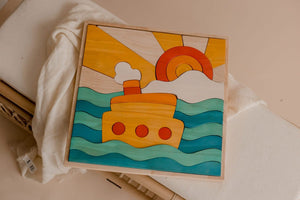 Ocean Scene Puzzle and play set