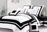 Luxton King Size Black and White Quilt Cover Set (3PCS)