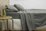 Ardor Super King Size 3000TC Cotton Rich Sheet Set (Charcoal Color)